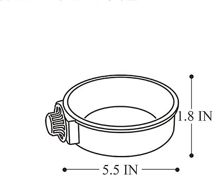 Small Dog Bowl For Cage Bird Bowl Cat Bowl For Cage Stainless Steel - 2 Pcs