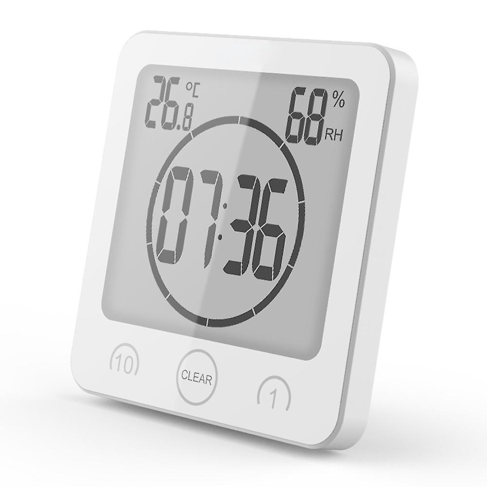 Waterproof Digital Shower Timer Clock Touch Screen Thermometer