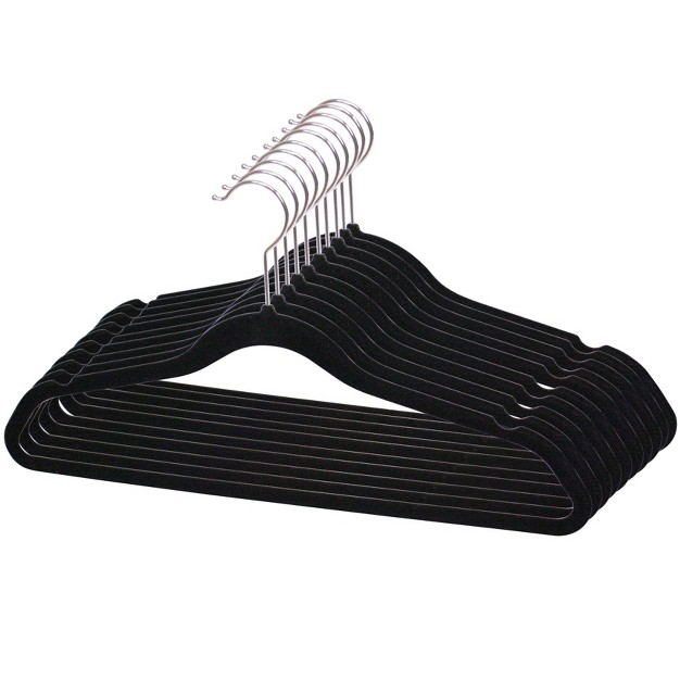 Home Basics Velvet Hanger 10 Pack