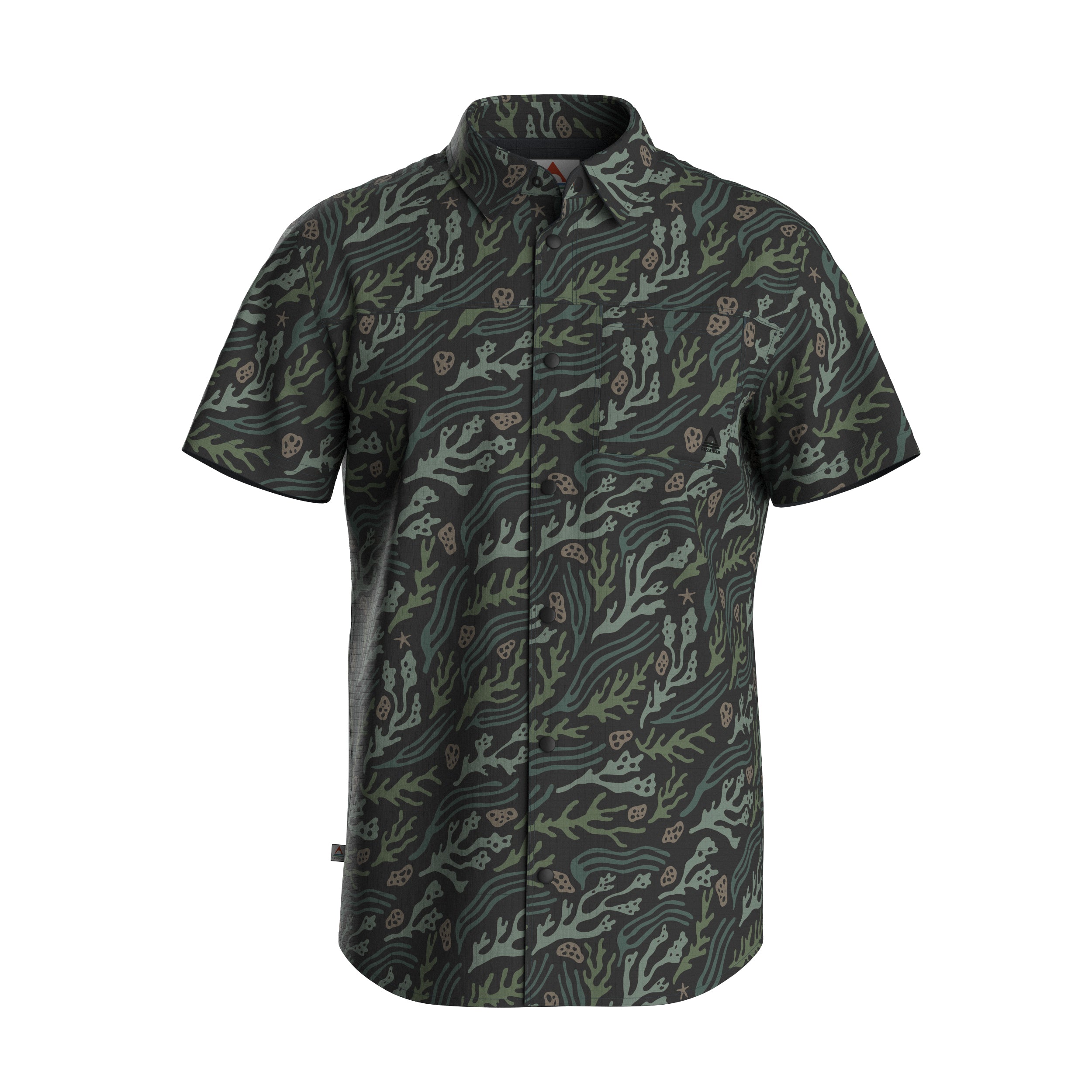 Way Ripstop Short Sleeve Shirt - Ocean Current Black