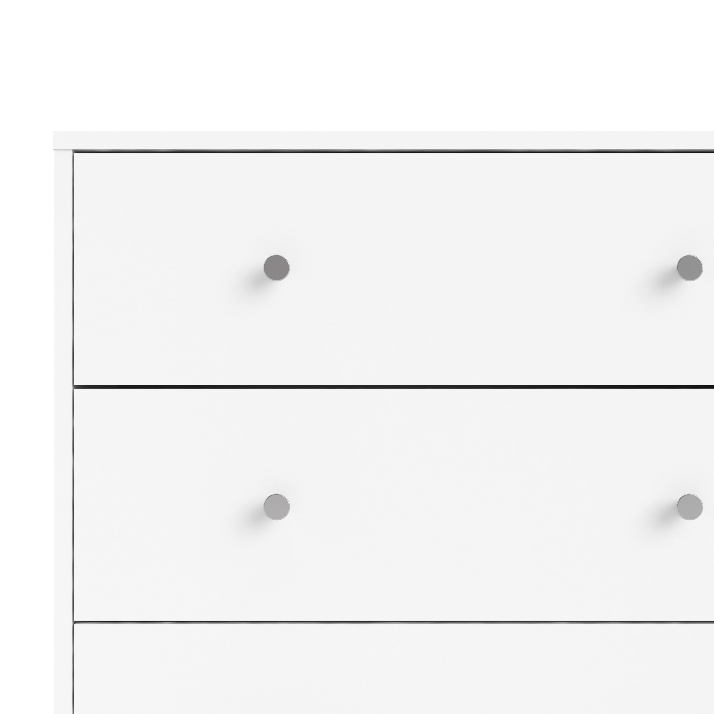 Studio 6 Drawer Double Dresser, White