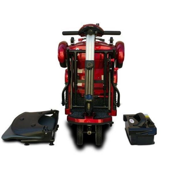 EV Rider Transport Plus Lightweight Folding Mobility Scooter - Long Distance w/ Anti Flat Tires