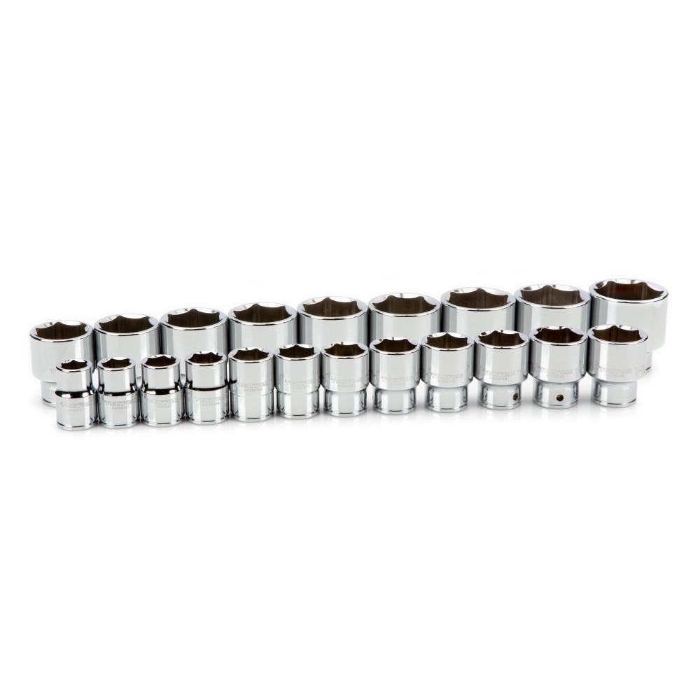 TEKTON 34 in. Drive 6-Point Socket Set 34-2 in. (21-Piece) SHD93013