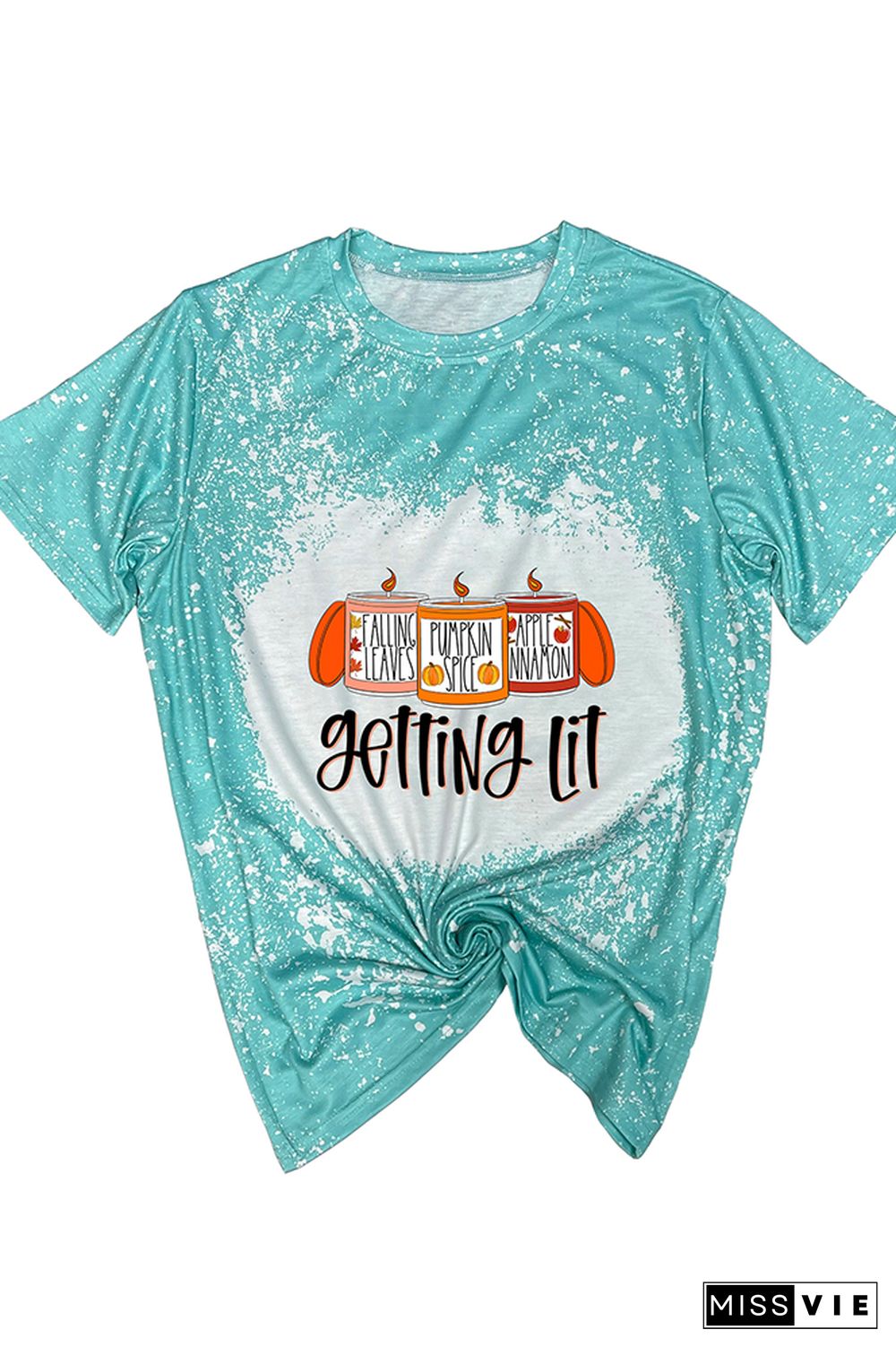 Getting Lit Candles Thanksgiving Graphic Tee Wholesale