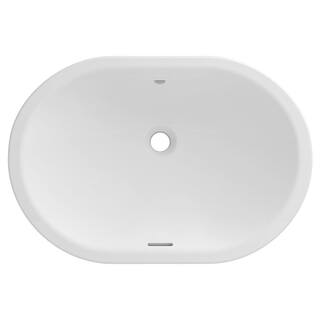 GROHE Essence 24 in. Undermount Bathroom Sink in Alpine White 39673000