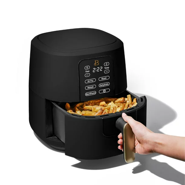 Beautiful 6 Quart Touchscreen Air Fryer， Black Sesame by Drew Barrymore