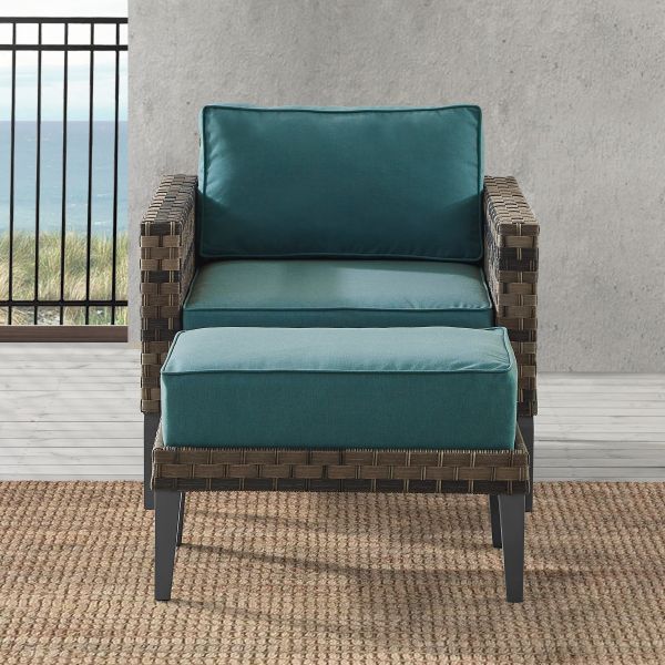 Prescott 2Pc Outdoor Wicker Armchair Set