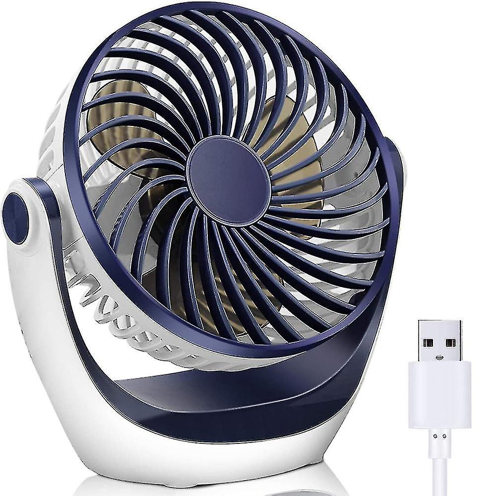 Cute Small Electric Fan Blue