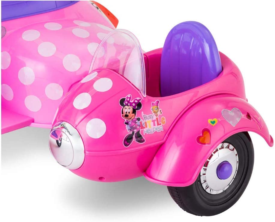 6-Volt Minnie Mouse Happy Helpers Scooter with Sidecar Ride-On by Kid Trax