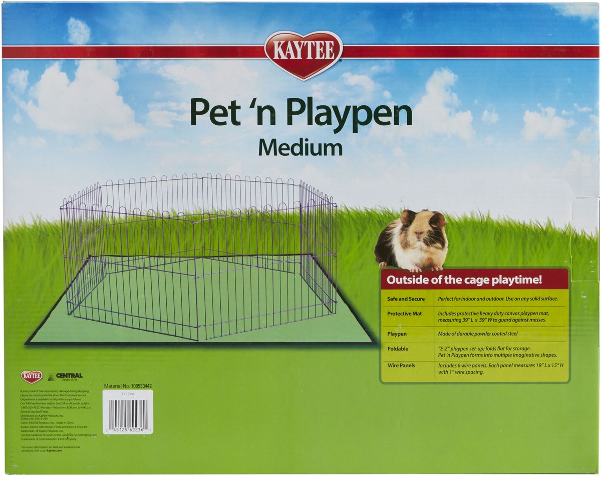 Kaytee Pet 'n Playpen Small Pet Pen， Medium