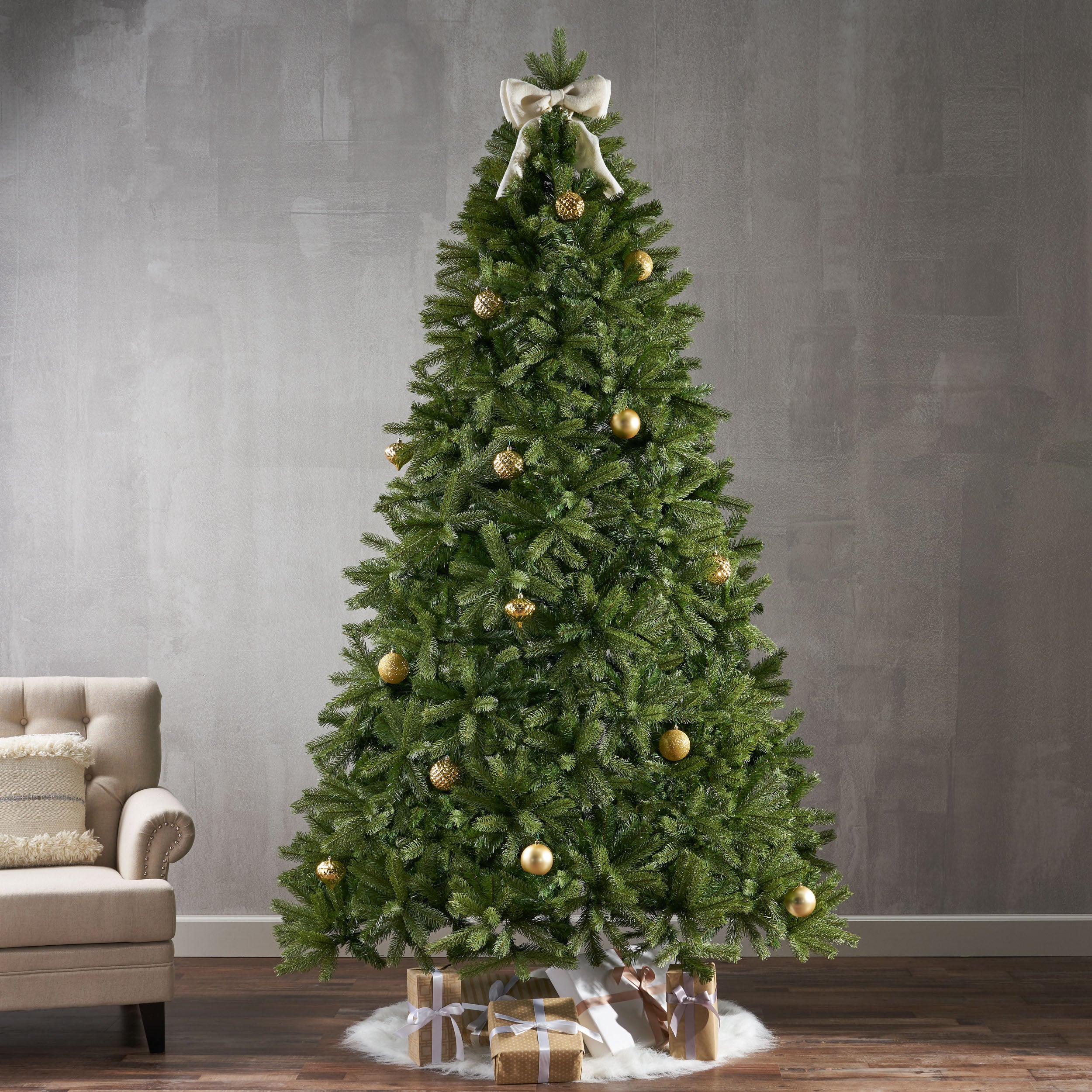 9-foot Mixed Spruce Hinged Artificial Christmas Tree