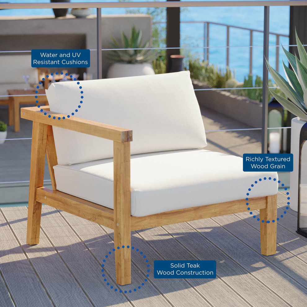 Ellie Left Arm Chair   Transitional   Outdoor Lounge Chairs   by HedgeApple  Houzz