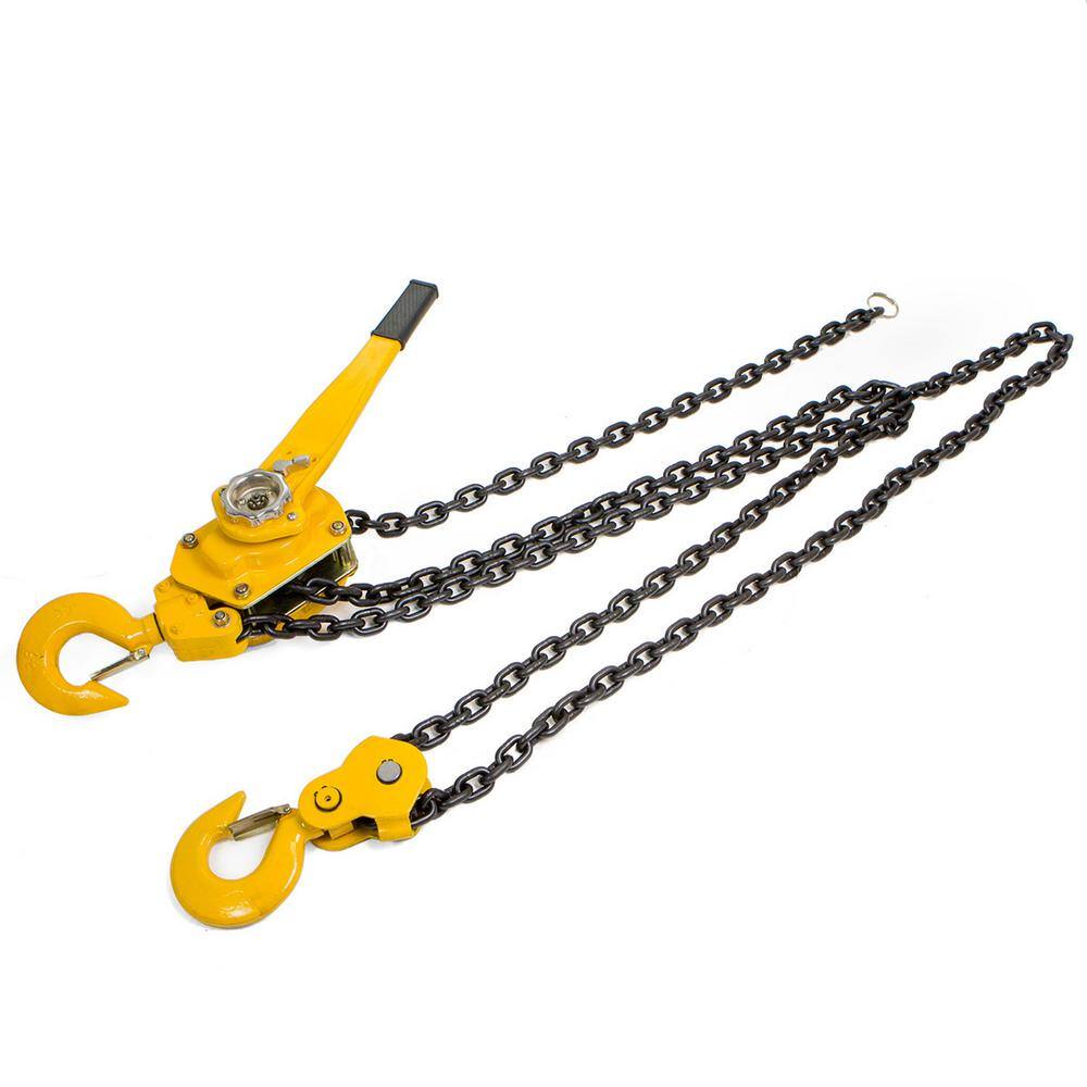 XtremepowerUS 10 ft. 6-Ton Steel Block Chain Lever Hoist Puller Lifter 58107-H2