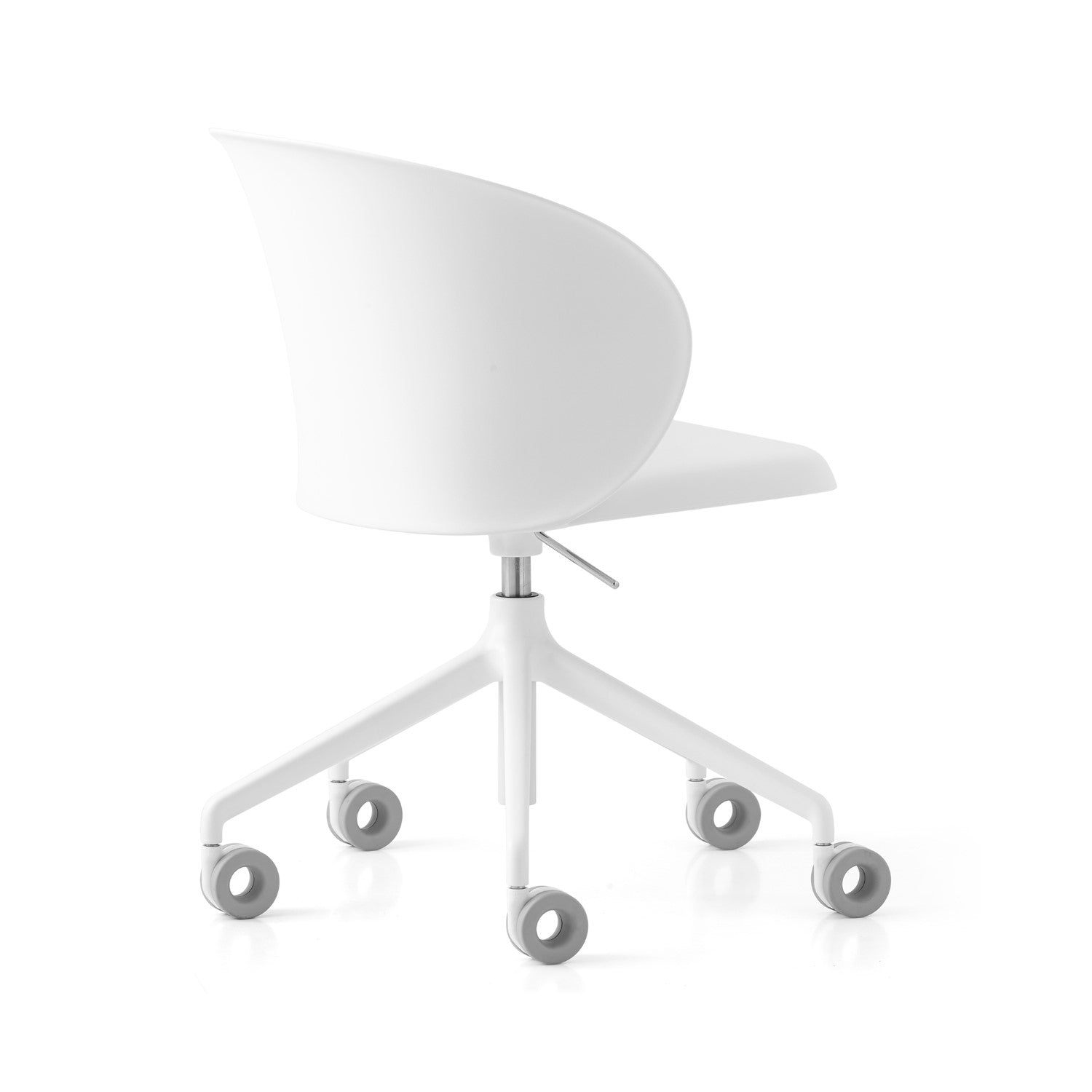 Tuka Indoor/Outdoor Optic White Base Swivel Office Chair