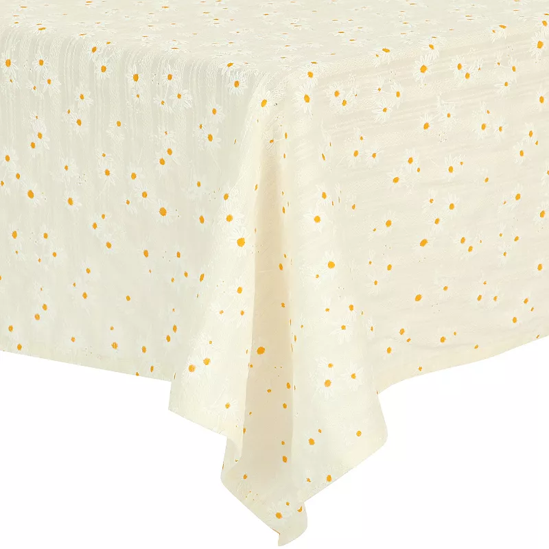 Rectangle Cotton Yellow Restaurant Picnic Party Tablecloth 1 Pc， 55 X 79