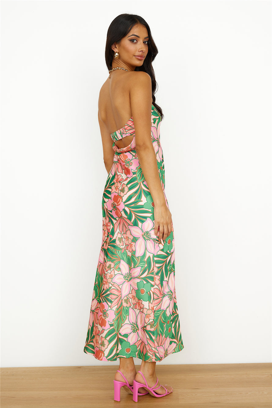 Highway To Heaven Maxi Dress Green