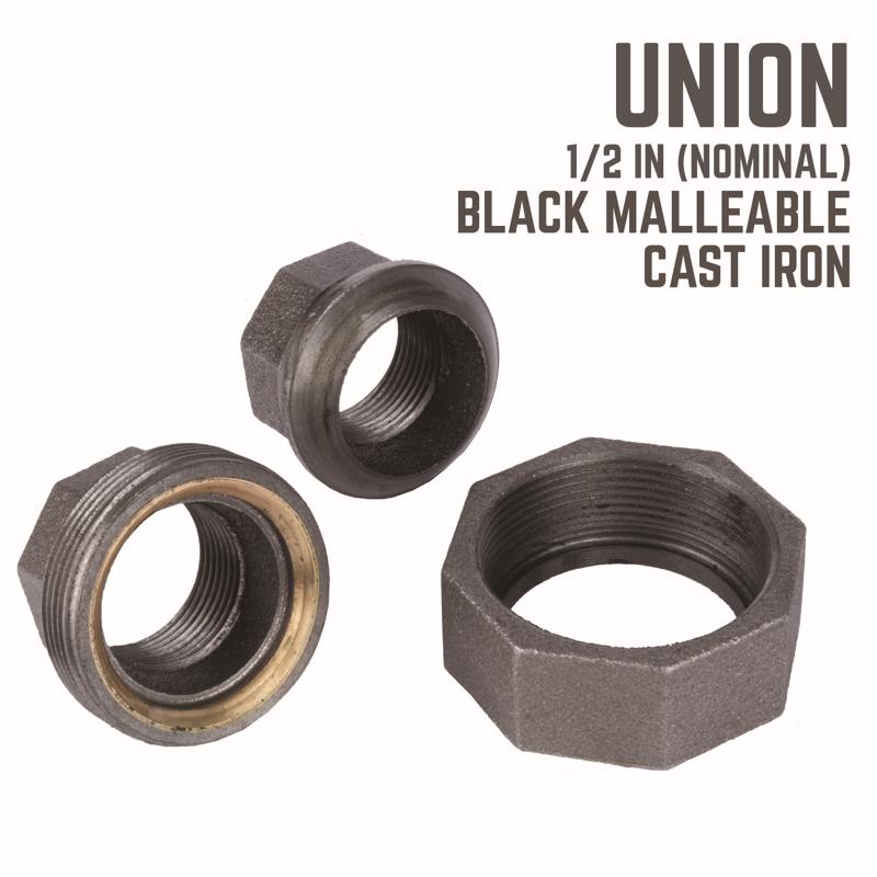 UNION IRON BLK 1/2