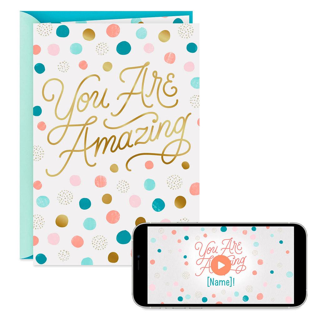 Hallmark  You Are Amazing Video Greeting Birthday Card