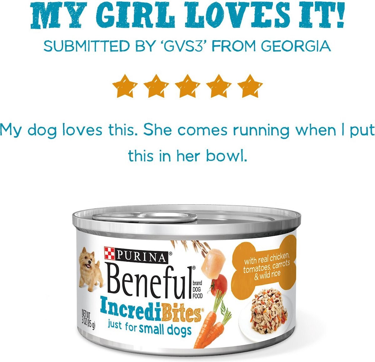 Purina Beneful IncrediBites With Chicken， Tomatoes， Carrots and Wild Rice Canned Dog Food