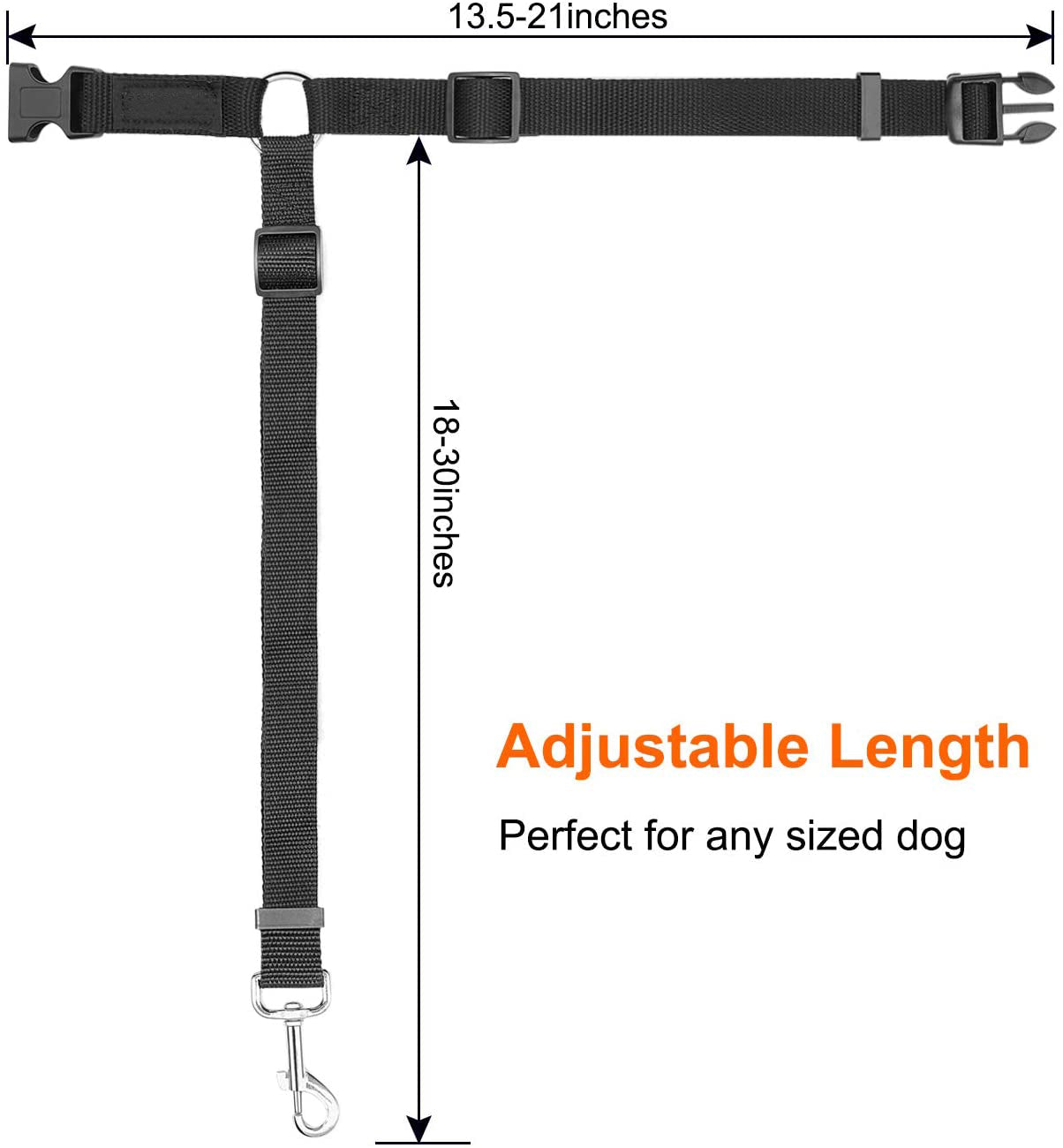 2 Packs Adjustable Pet Dog Cat Car Seat Belt Safety Leash Vehicle Seatbelt Harness