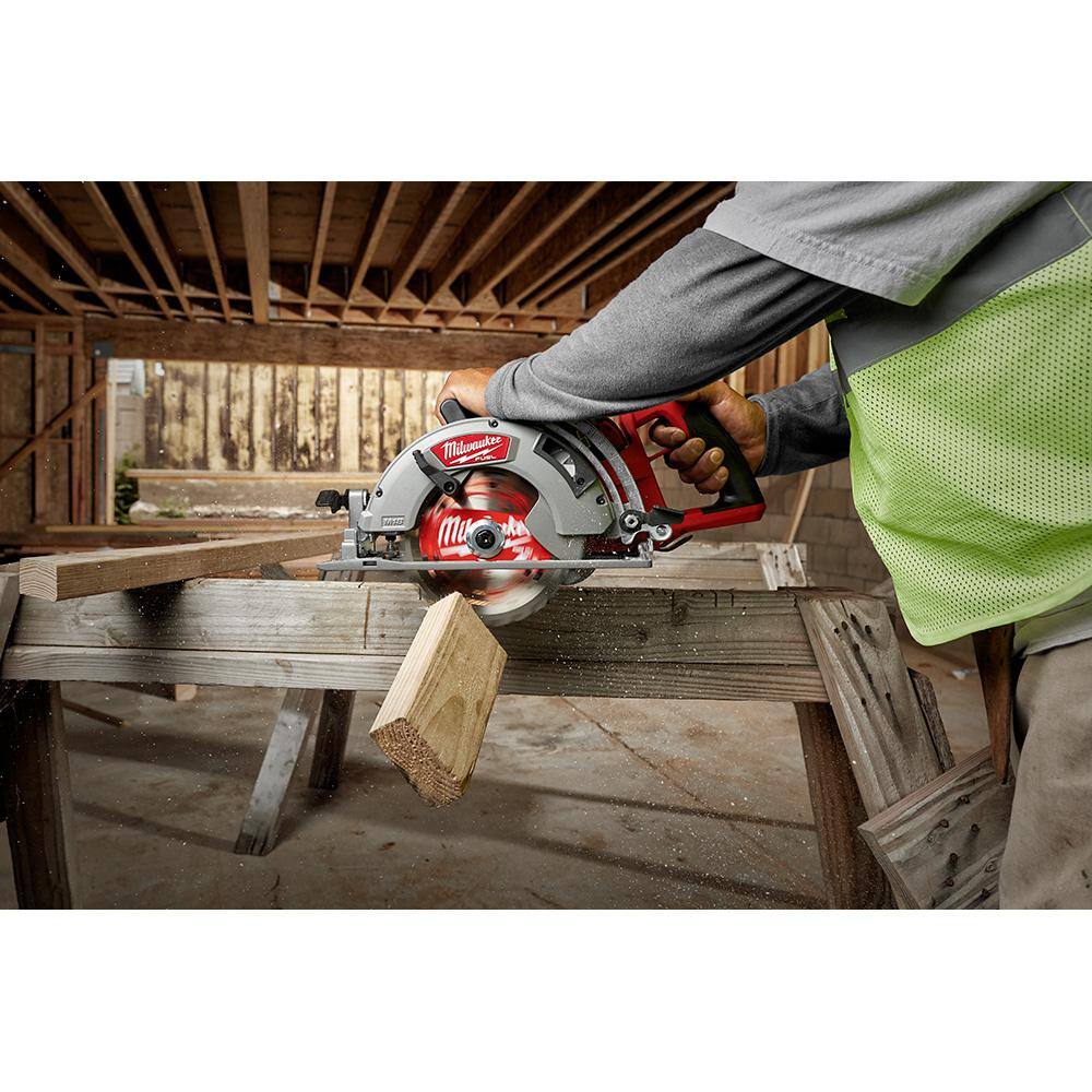 MW M18 FUEL 18V 7-14 in. Lithium-Ion Cordless Rear Handle Circular Saw with HIGH OUTPUT 8.0 Ah Battery 2830-20-48-11-1880