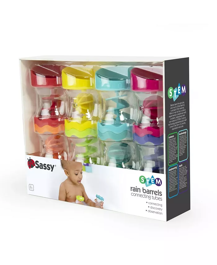 Sassy Baby Sassy 8 Piece Rain Barrels Connecting Funnels Bath Toy