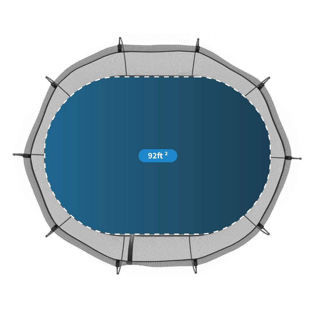 SPRINGFREE Kids 8 ft. x 13 ft. Outdoor Large Oval Trampoline with Enclosure O92