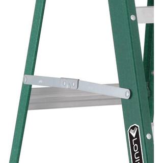 Louisville Ladder 8 ft. Fiberglass Step Ladder with 225 lbs. Load Capacity Type II Duty Rating FS4008