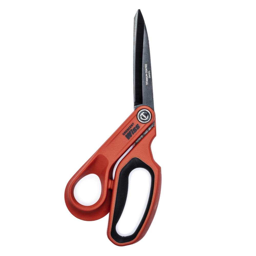 10 Tradesman Shears Offset Left Hand Titanium Coated ;