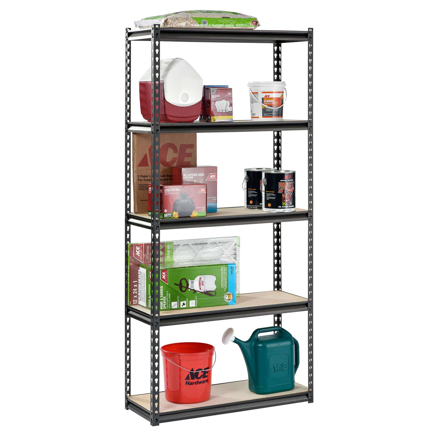 Edsal Muscle Rack 72 in. H X 34 in. W X 14 in. D Steel Shelving Unit