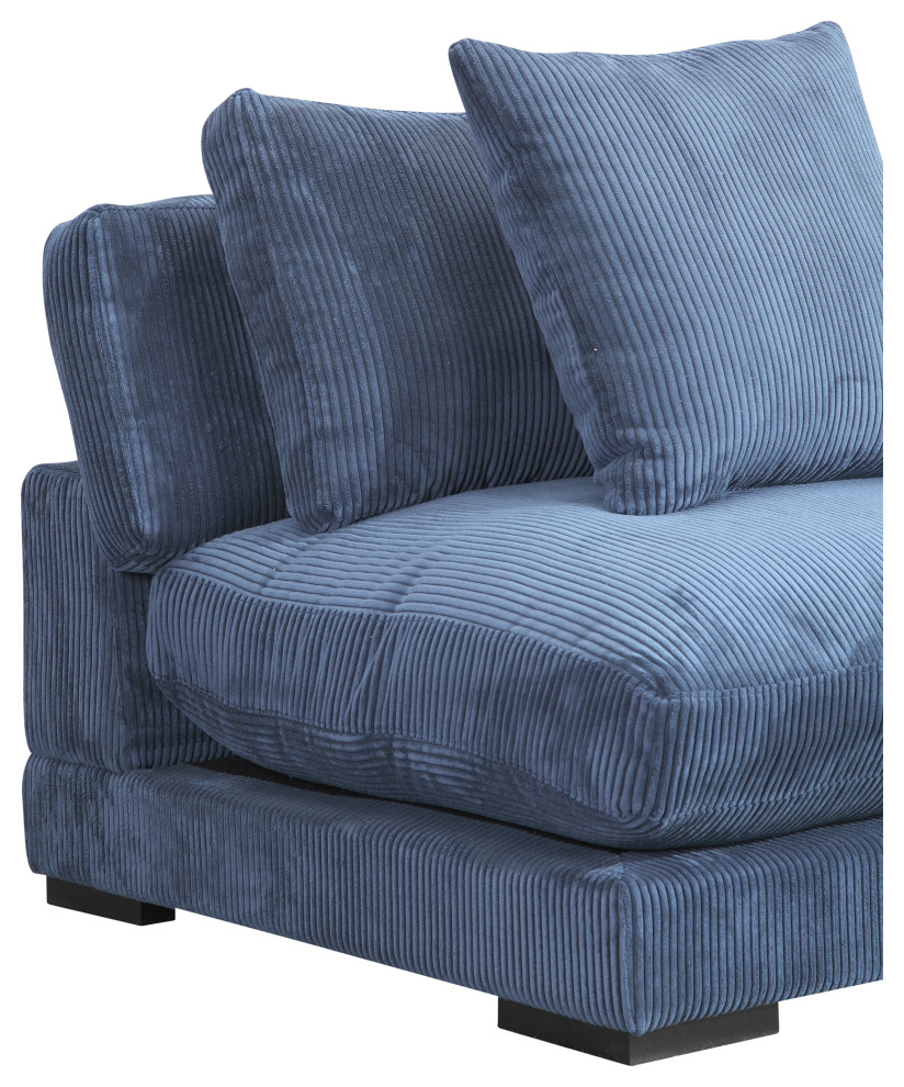 First of A Kind Tumble Slipper Chair Navy   Contemporary   Armchairs And Accent Chairs   by Kolibri Decor  Houzz