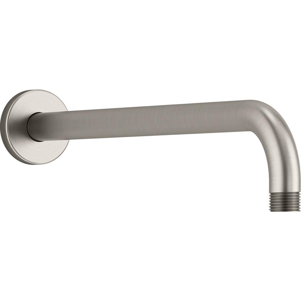 KOHLER Statement 16 in. Wall-Mount Single-Function Rain Head Shower Arm and Flange in Vibrant Brushed Nickel 26322-BN