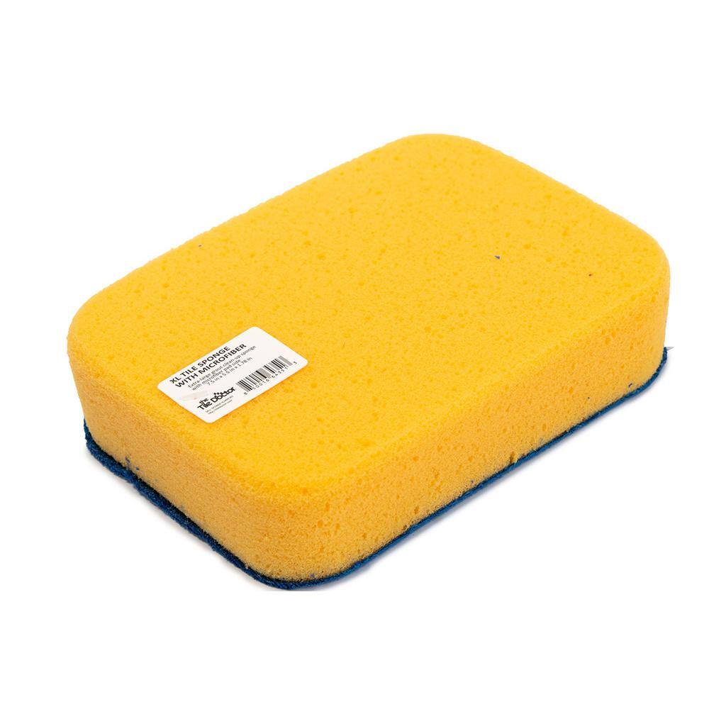 XL Tile Sponge with Microfiber Tile Grout Sponge with cloth (50-Pack) SP-XLSMICRO-CS