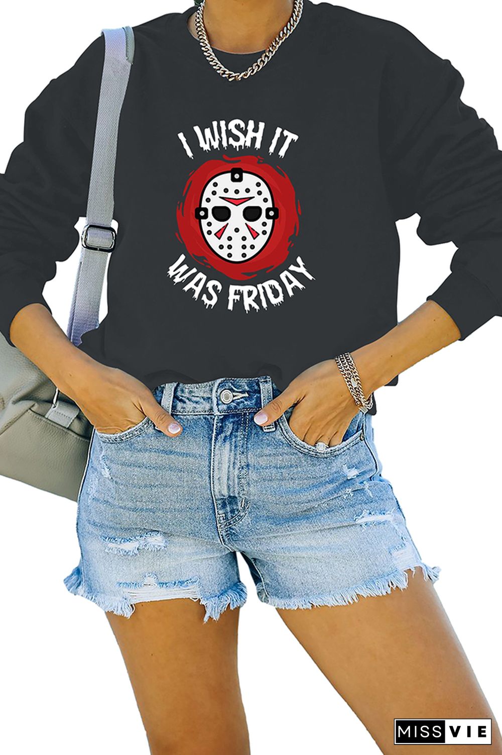 Friday the 13th, Halloween Longsleeve Sweatshirt Wholesale