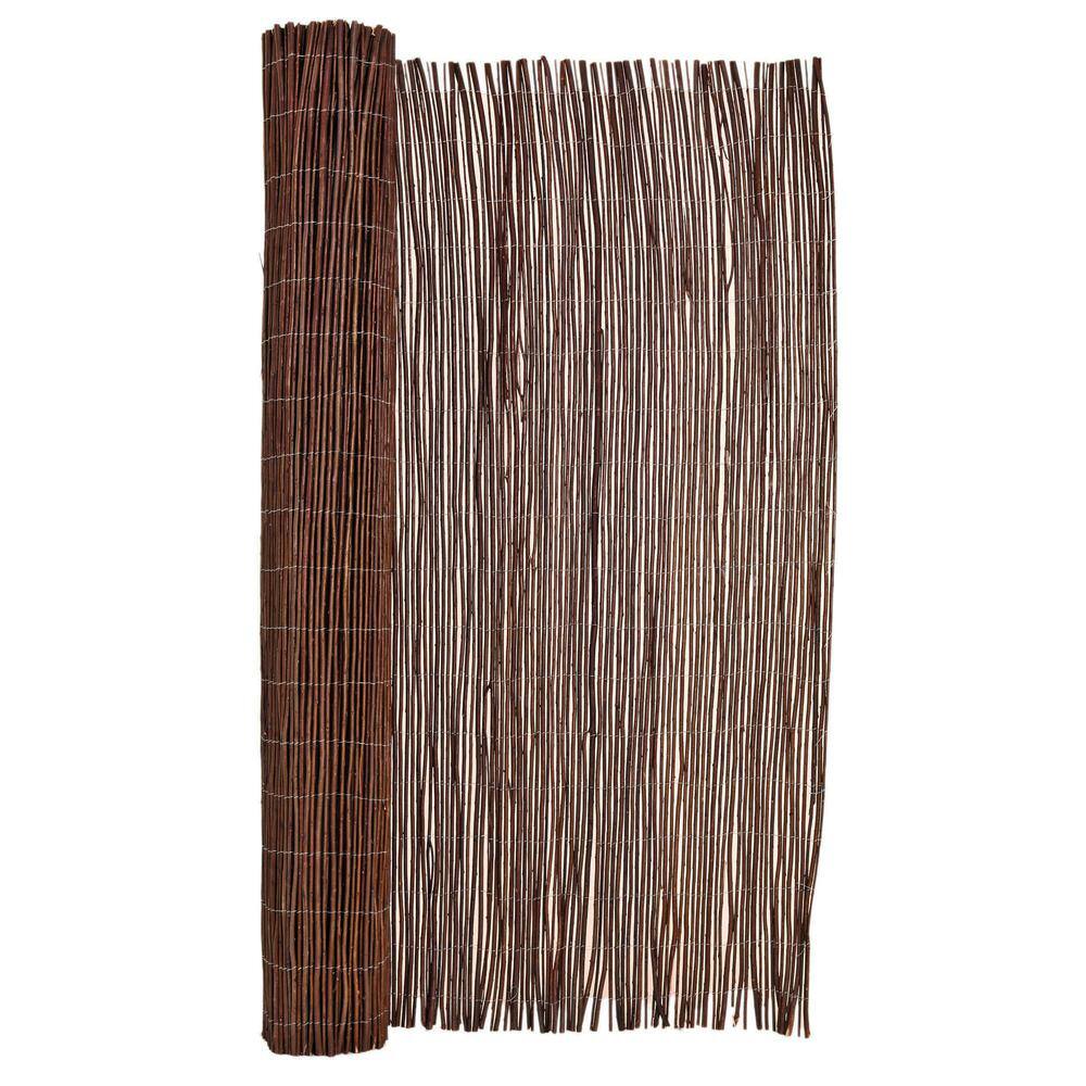 Backyard X-Scapes 6 ft. H x 8 ft. L Natural Brown Willow Wood Fencing 20-W68BX