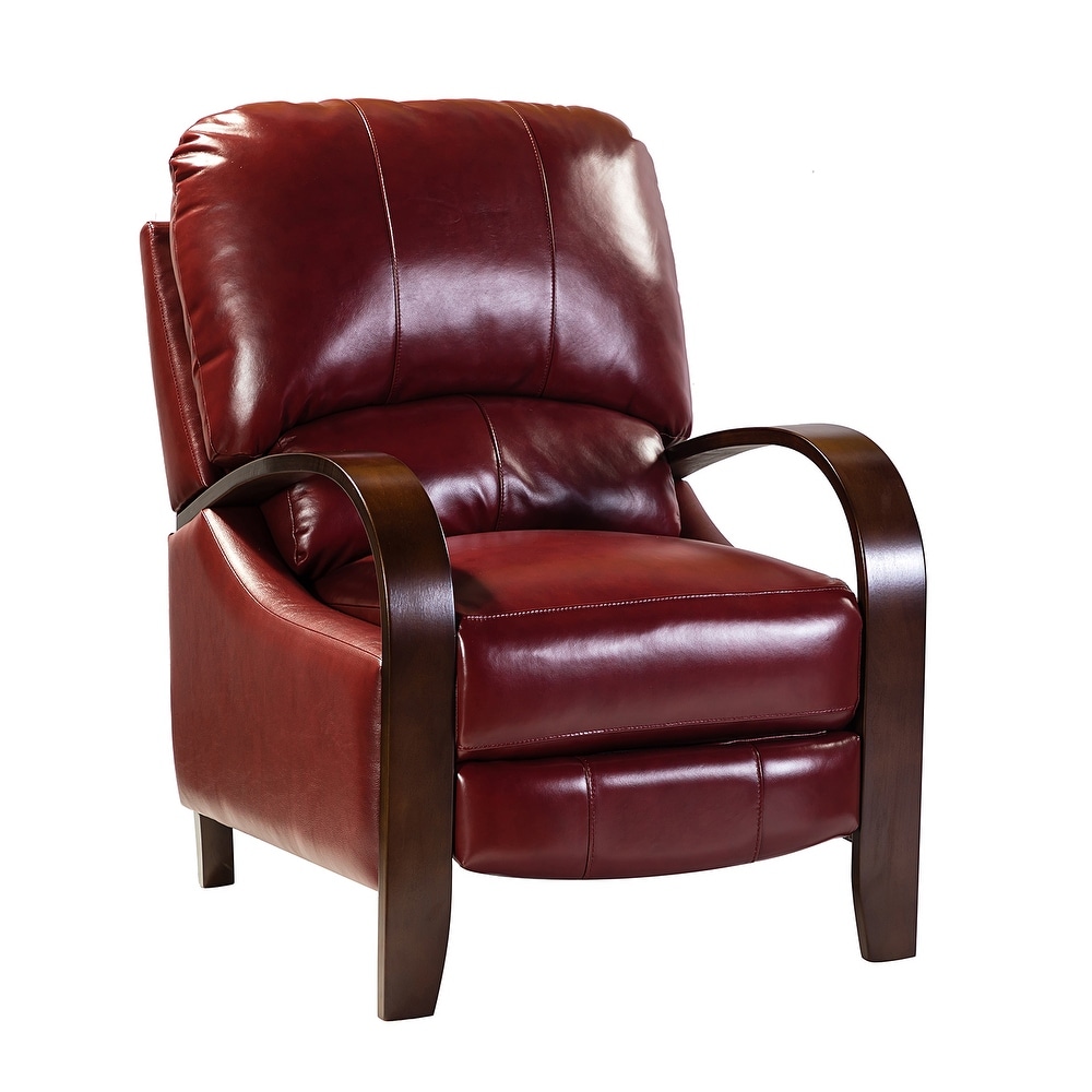 Alexandra Genuine Leather Manual Recliner