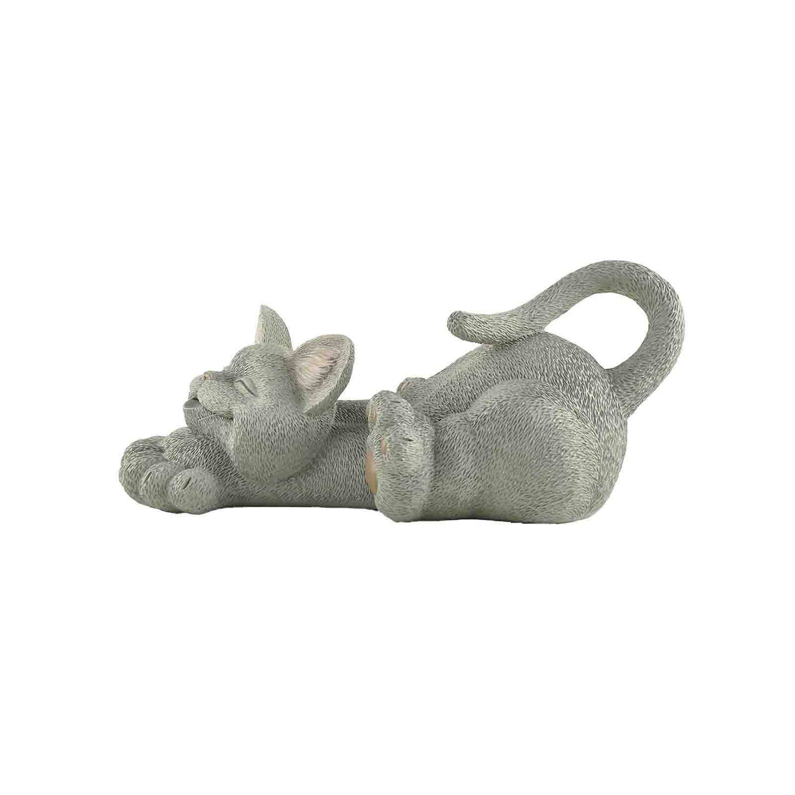 Toyfunny Whimsical Cat Smiling Garden Statue Decorate For Home Garden Yard