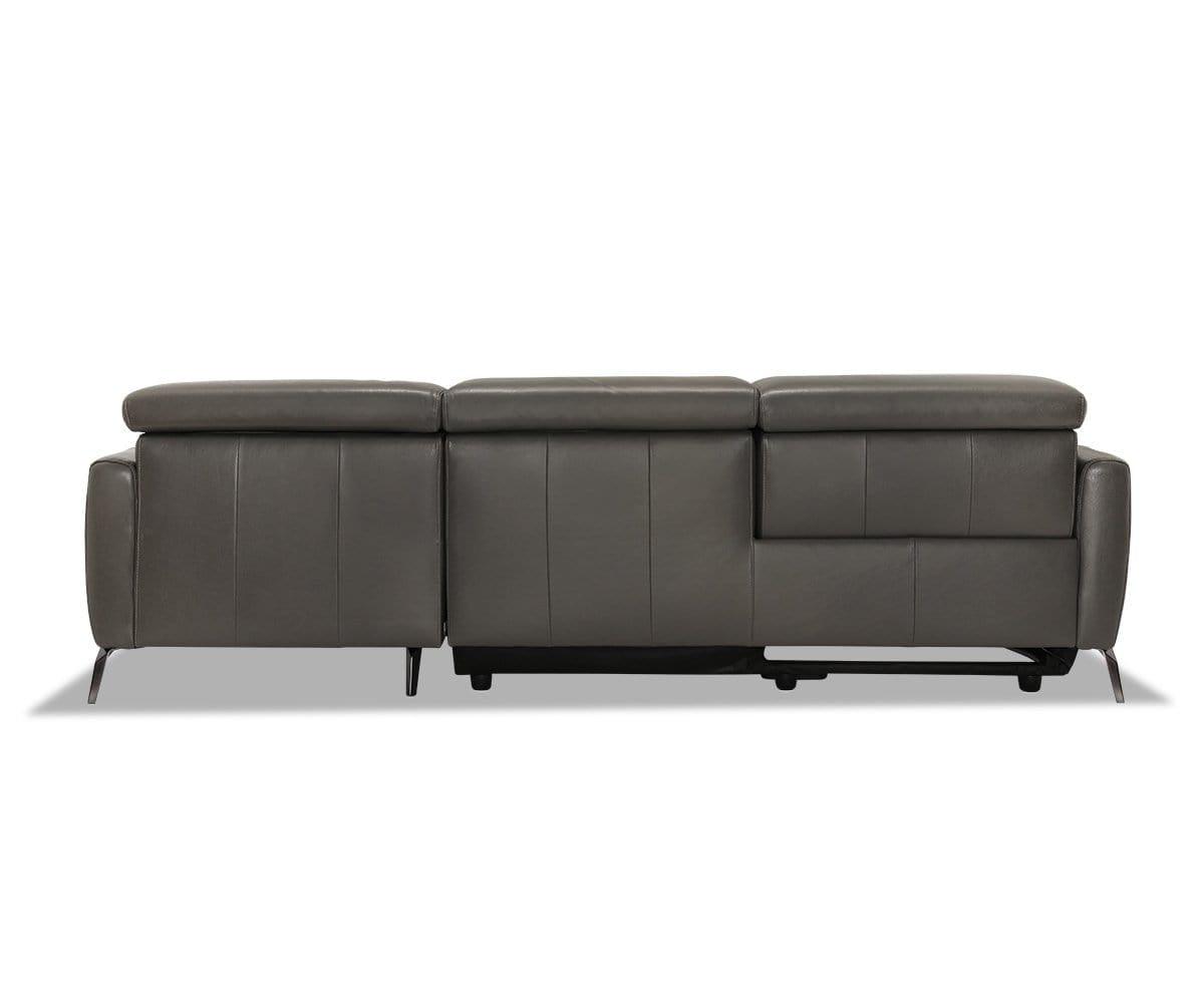 Vetali Leather Power Reclining Right Sectional