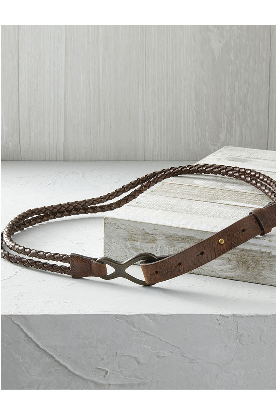 Braided Leather Sling Belt - Coldwater Creek