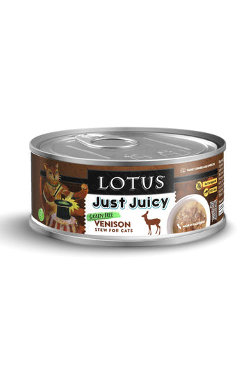 Lotus Just Juicy Venison Stew Canned Cat Food