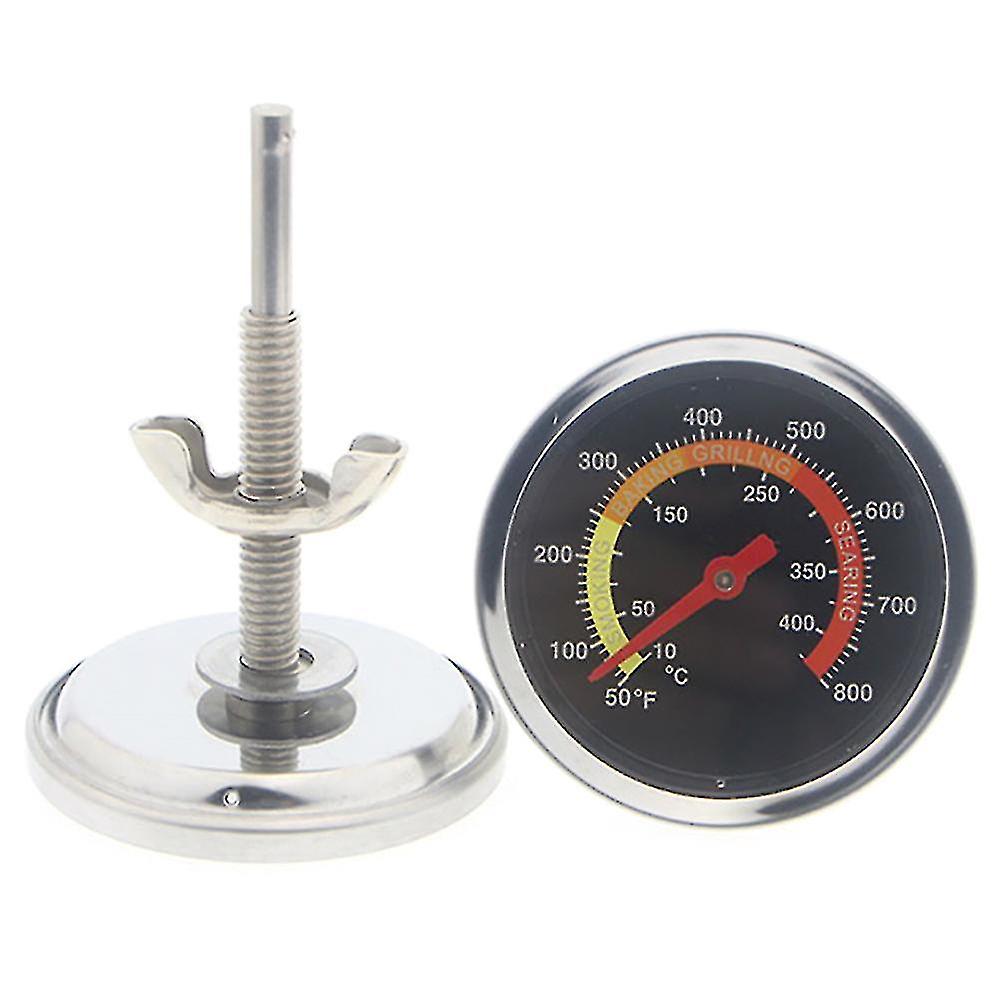 Stainless Steel Temperature Gauge Barbecue Bbq Smoker Grill Thermometer