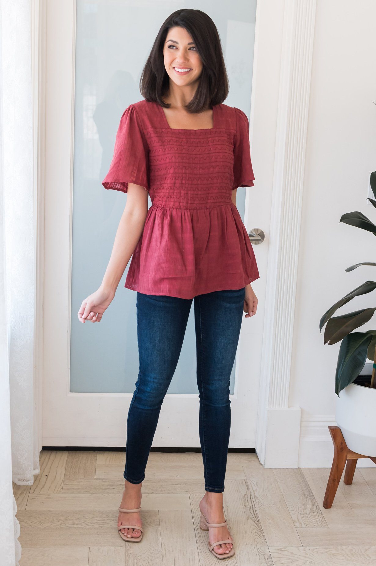 Hopeful Honey Modest Blouse