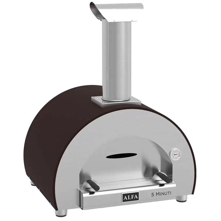 Alfa 5 Minuti 23-Inch Outdoor Countertop Wood-Fired Pizza Oven