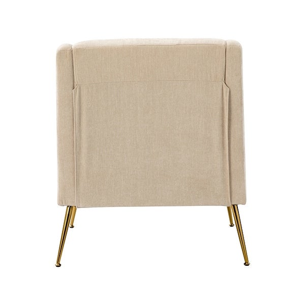 Hyperboreüs Upholstery Accent Armchair with Tufted Back by HULALA HOME