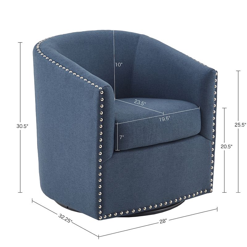 Madison Park Tyler 360 Degree Swivel Accent Chair