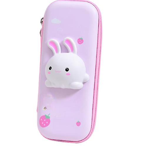 3d Rabbit Design Large Capacity Pencil Case