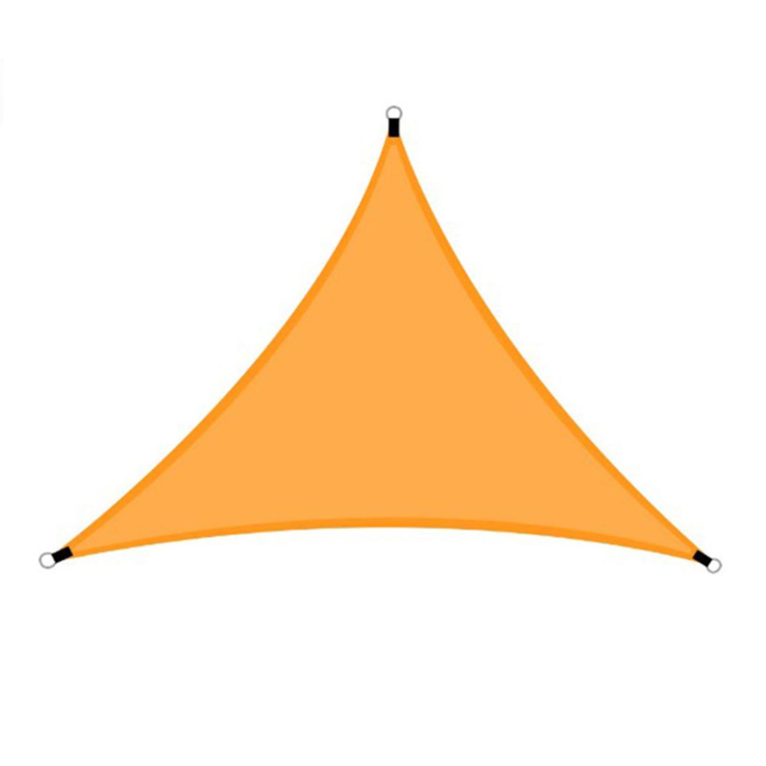 13ft Rain Fly Uv Resistant Sun Shade Sail Canopy Waterproof Heavy Duty Triangle 210t Polyester Awning Sand Sunshade For Outdoor Patio Garden Backyard