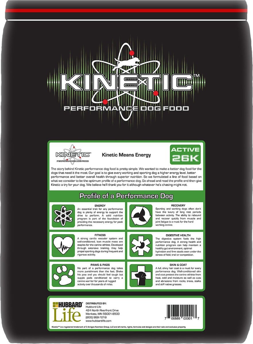 Kinetic Performance Active 26K Formula Dry Dog Food