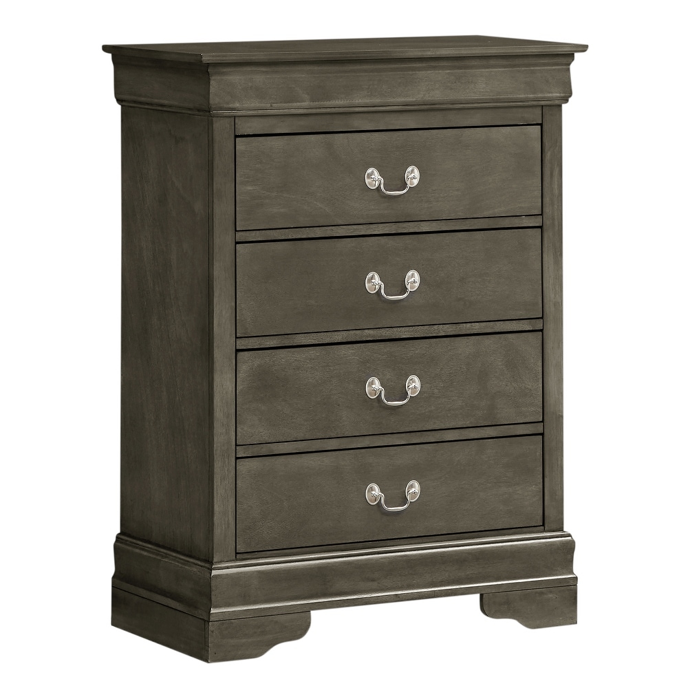 Louis Phillipe 4 Drawer Chest of Drawers (31 in L. X 16 in W. X 41 in H)