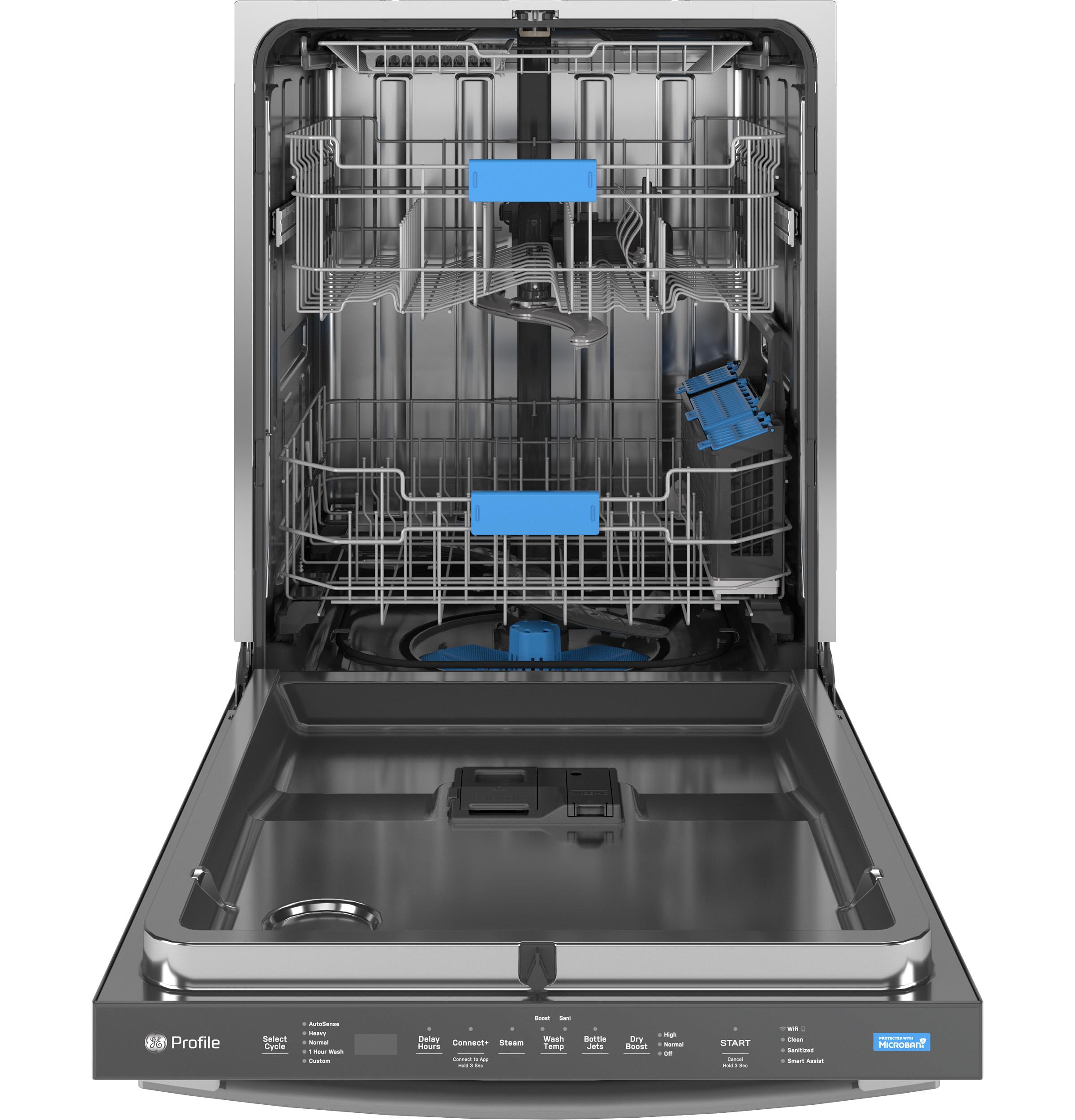 Ge Appliances PDT715SYVFS Ge Profile™ Fingerprint Resistant Top Control With Stainless Steel Interior Dishwasher With Microban™ Antimicrobial Protection With Sanitize Cycle